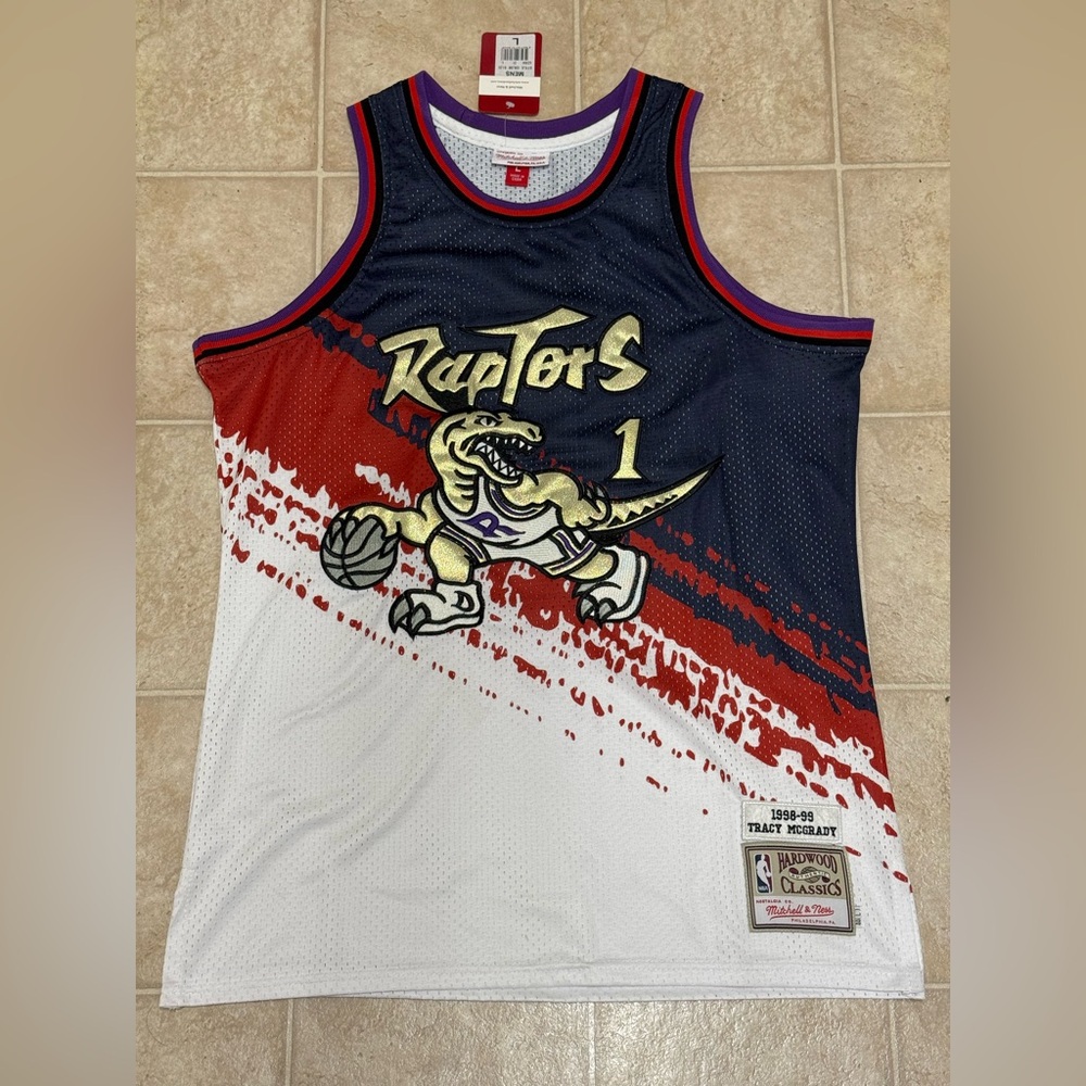 Tracy McGrady Toronto Raptors Mitchell & Ness Independence Swingman Jersey Sz L